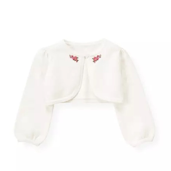 Janie and Jack | hand embroidered crop cardigan | Easter | size 18-24M - Picture 2 of 5